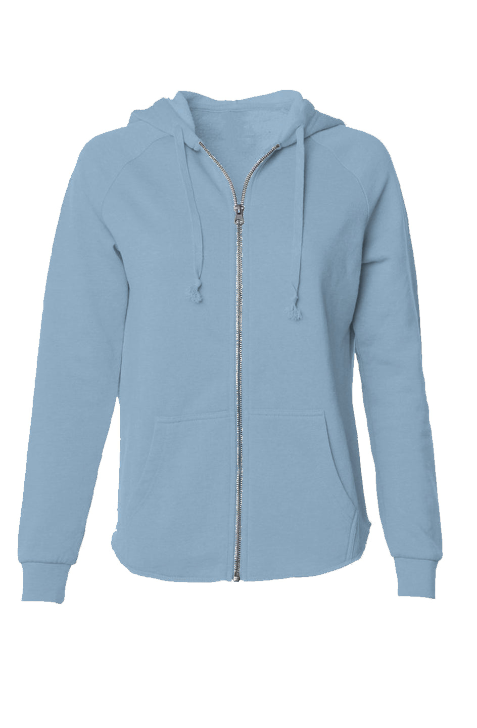 Women's Lightweight Washed Zip Hoodie