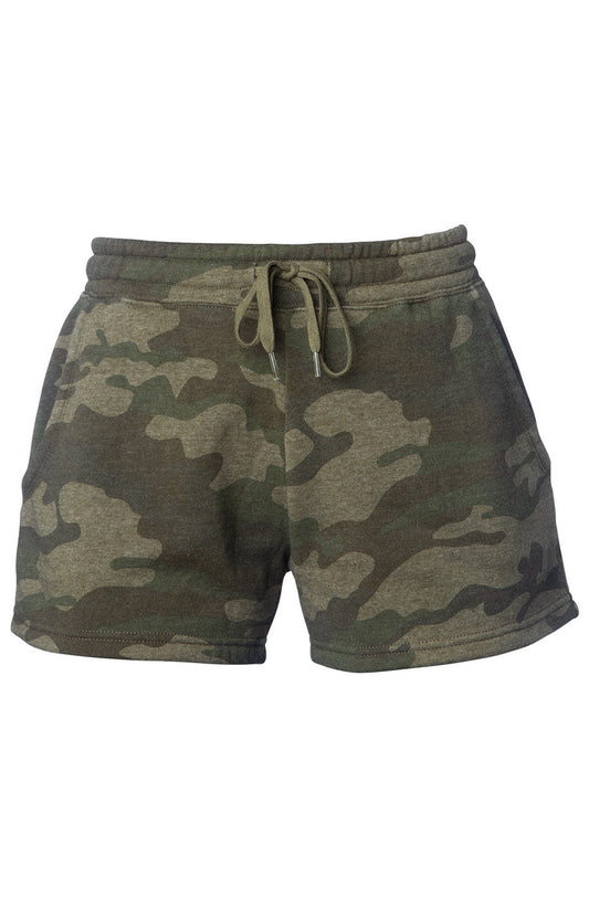Women's Camo Jersey Shorts
