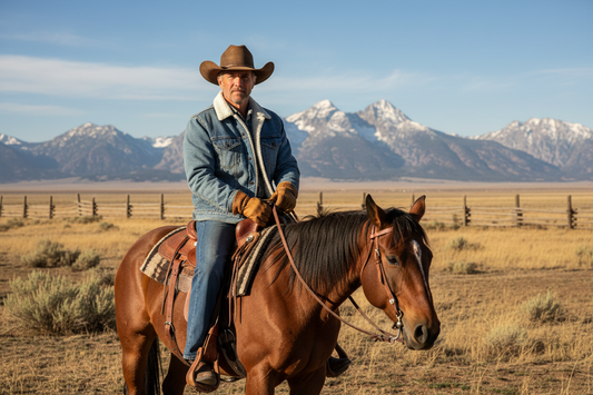 Sherpa Denim Jacket - Horseback Ranch 2