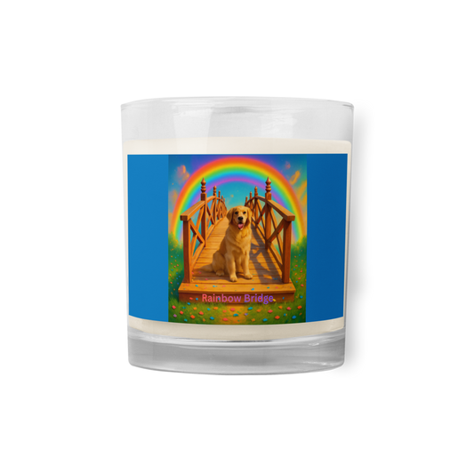 Rainbow Bridge Memorial Candle - Pet Loss Remembrance