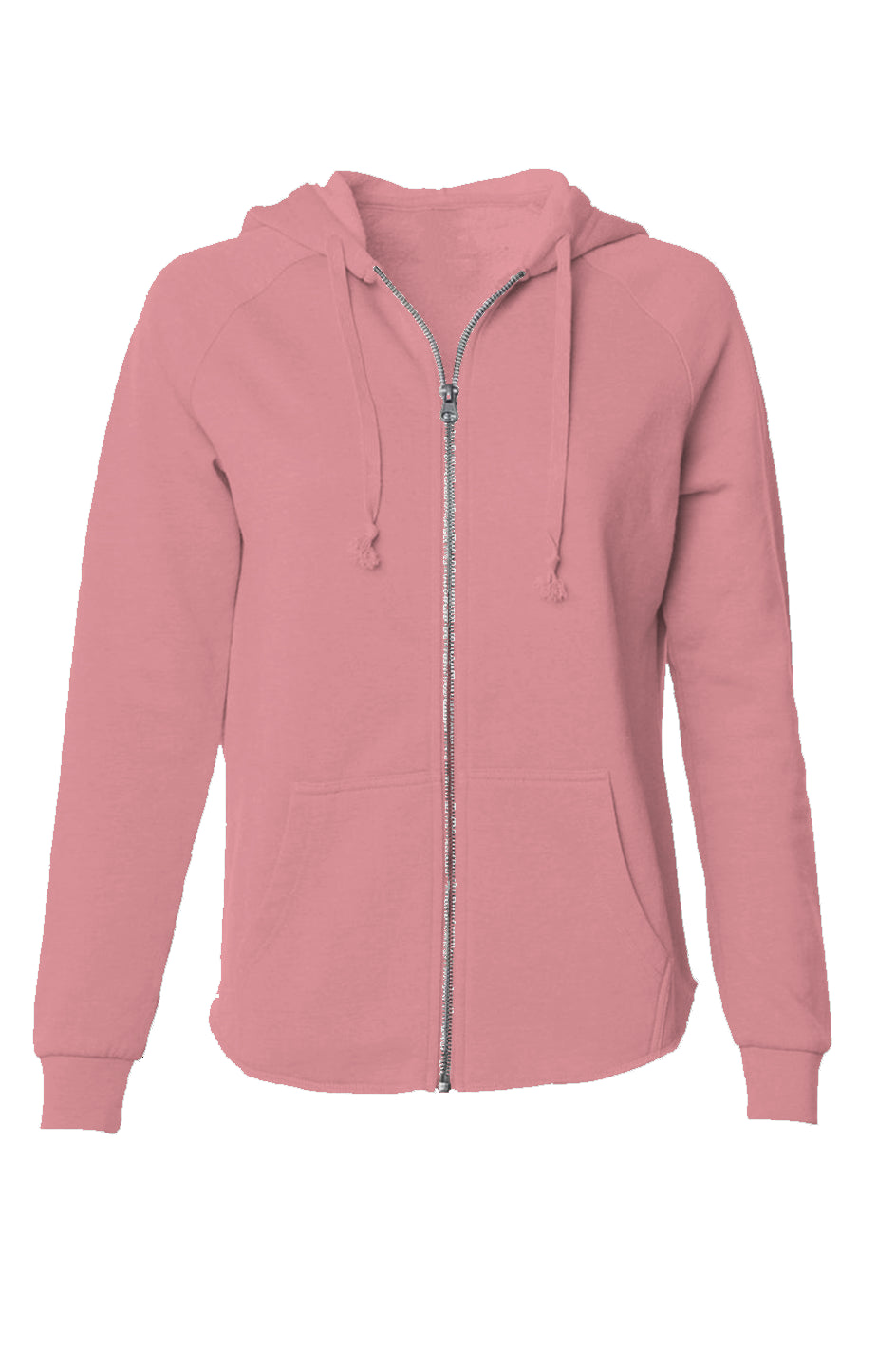 Women's Lightweight Washed Zip Hoodie