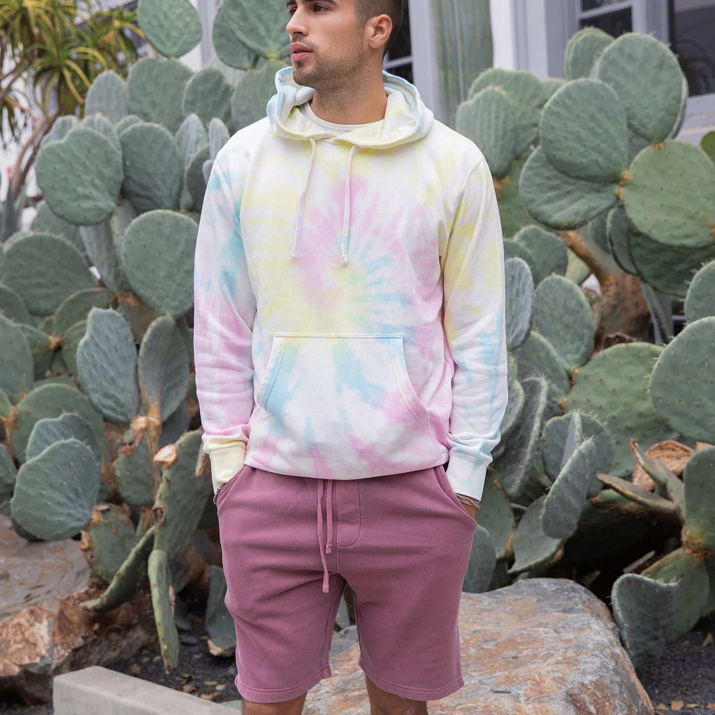 Tie-Dye Sunset Swirl Hoodie