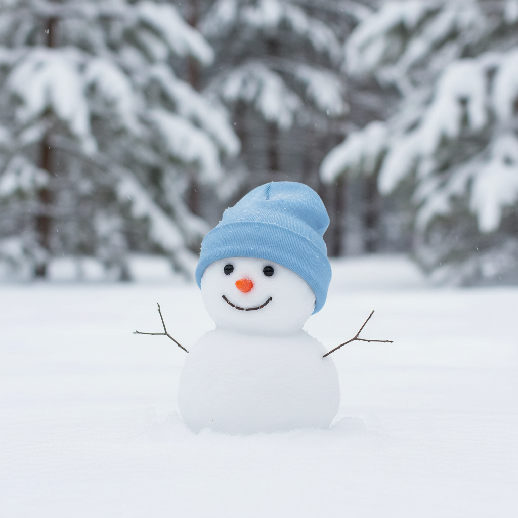 Baby Beanie on Baby Snowman 1
