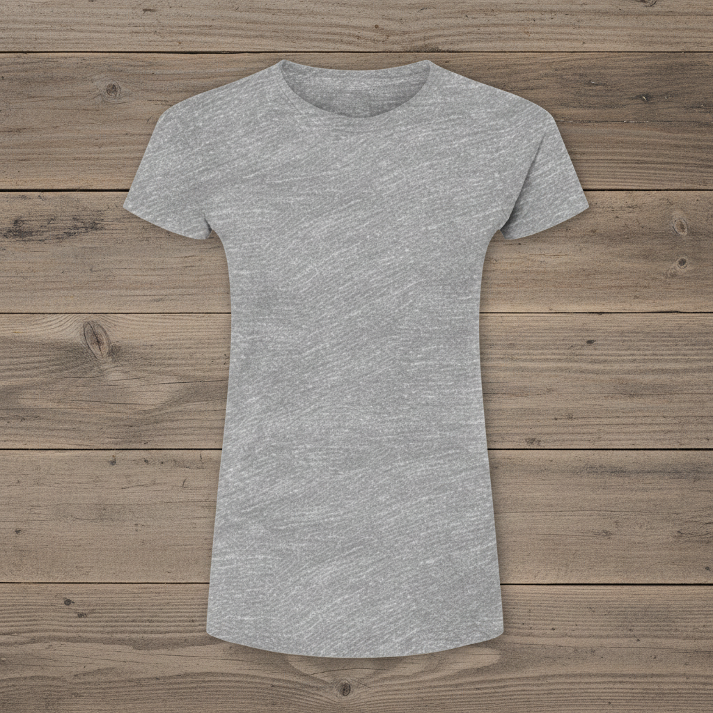 Heather grey women's tee - square format