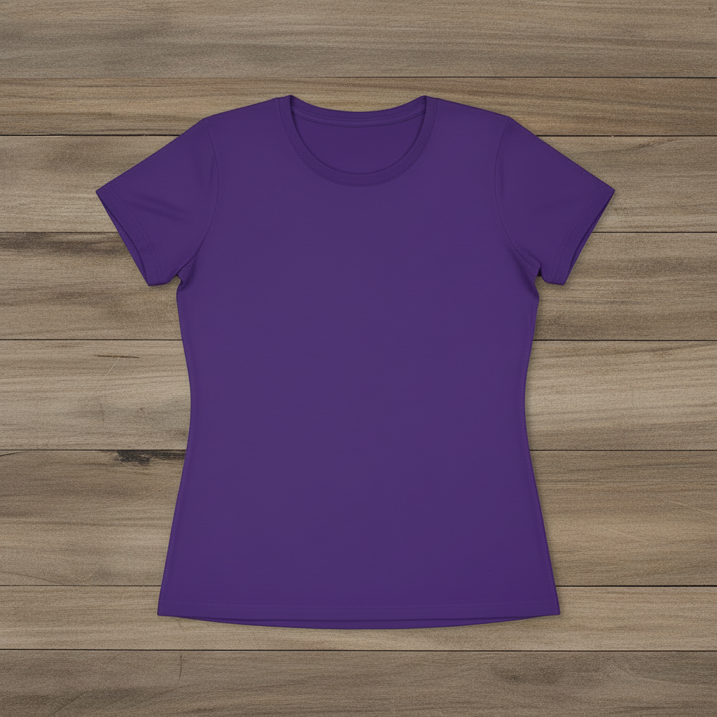Purple women's tee - slimmer fitted silhouette