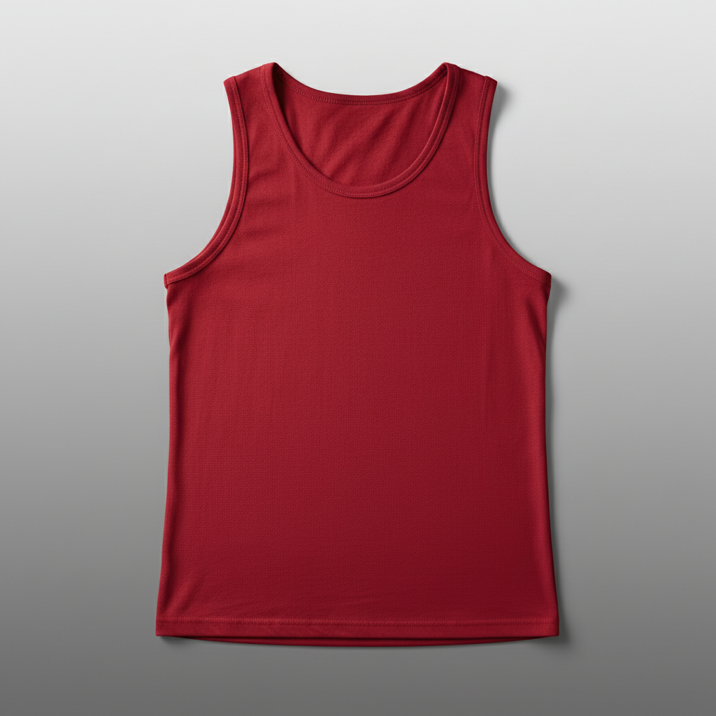 Red Tank Top - Grey Gradient