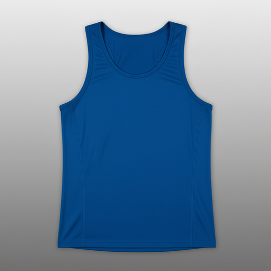 Royal Blue Tank Top - Grey Gradient