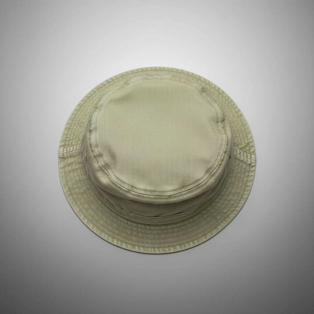 Sage Green Bucket Hat - Grey Gradient