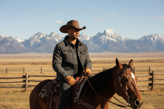 Sherpa Denim Jacket - Horseback Ranch 1