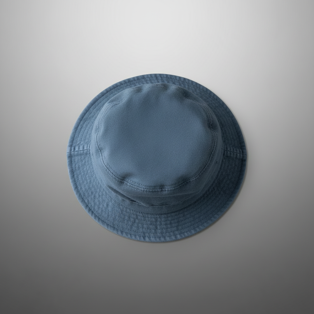 Slate Blue Bucket Hat - Grey Gradient